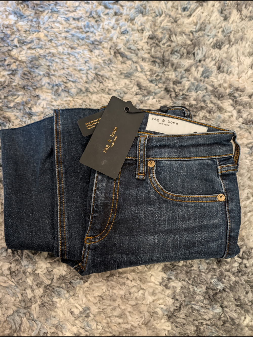 Rag & Bone Indigo Stretch Skinny Jeans (Cate) - Picture 4 of 16